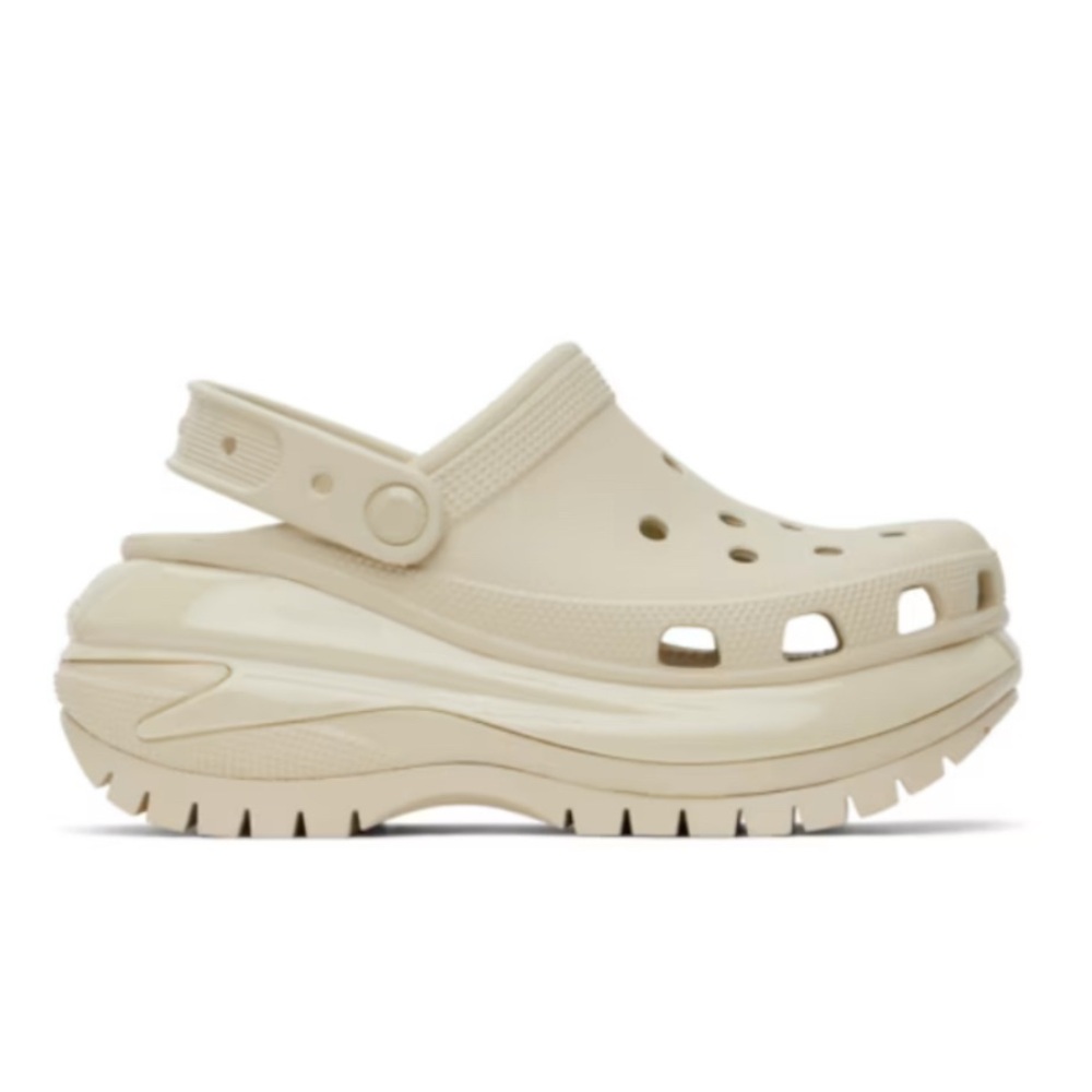 CROCS Elevated Platform Clogs in Light Cream - image 1